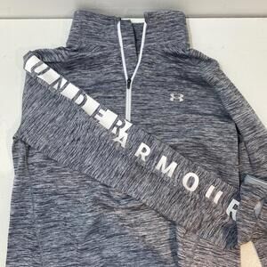 Under Armour 1/2 Zip Gray Long Sleeve Womens Size Med